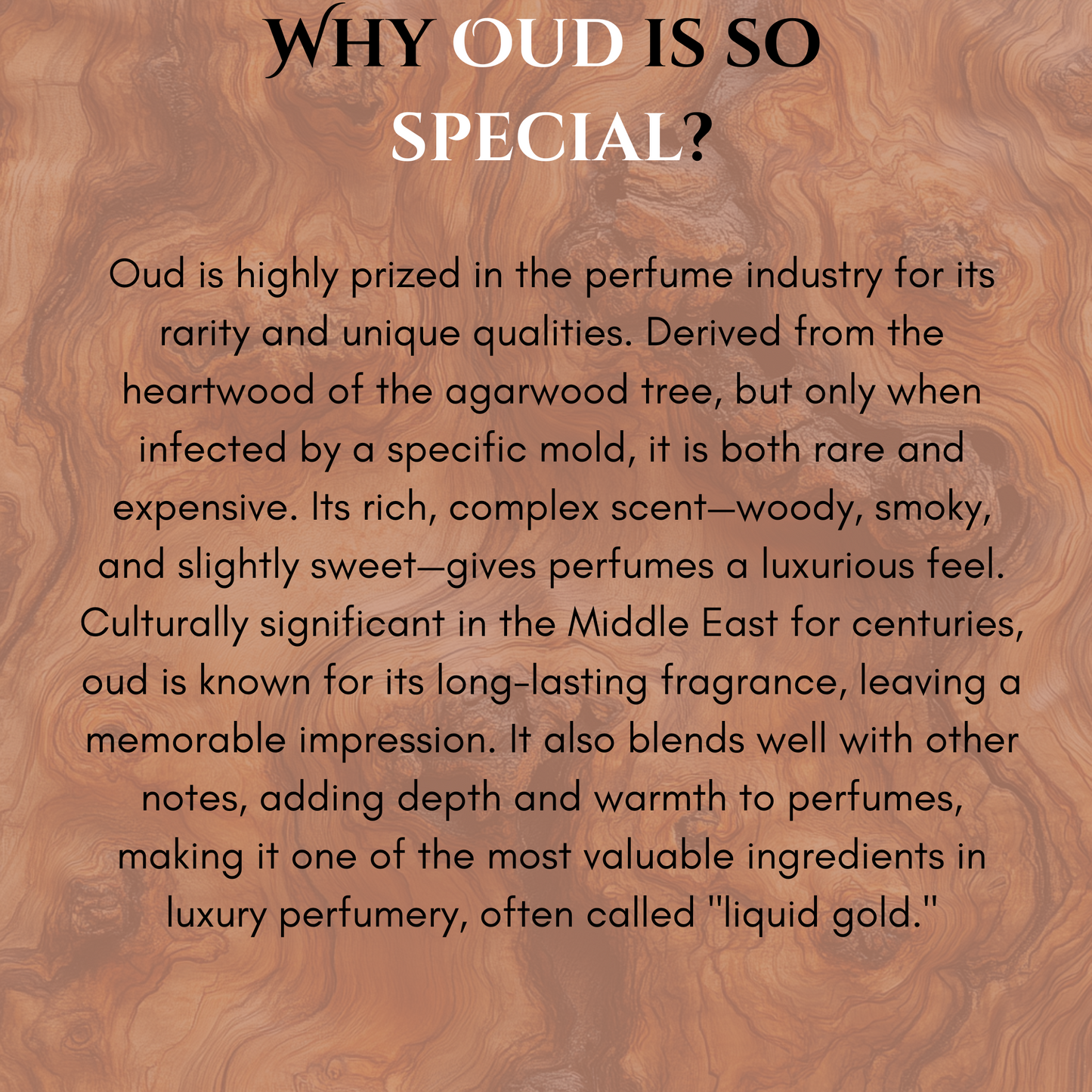 White Oud | Perfume for Men| Luxury Gift for Him | 50 ml