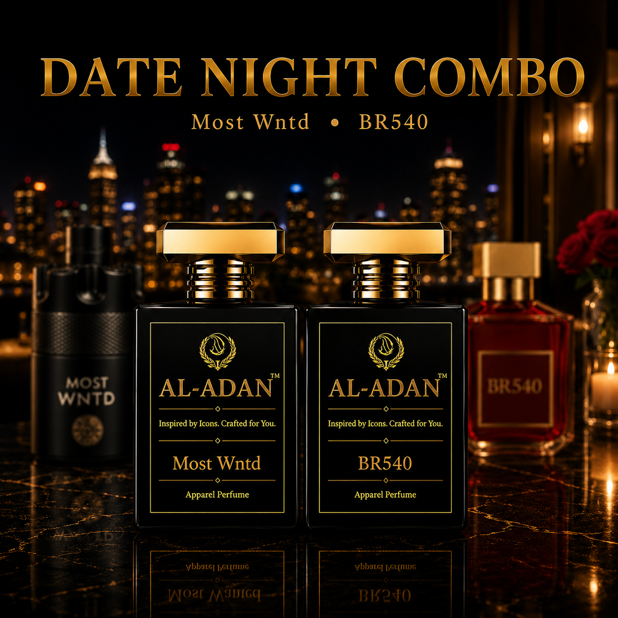 Date Night Combo - AL-ADAN The Most Wntd & Bakkarat Ruge 540 | Inspired Perfumes