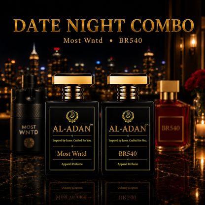 Date Night Combo - AL-ADAN The Most Wntd & Bakkarat Ruge 540 | Inspired Perfumes