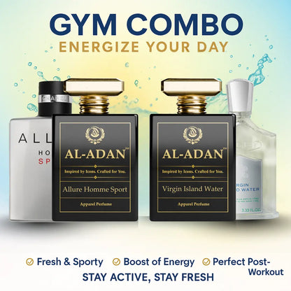 Gym Combo - Energize Your Day - Homme Sport & Virgin Island Water