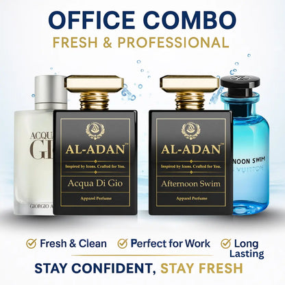 Office Combo - Fresh & Professional - Acqua Di Gio & Afternoon Swim