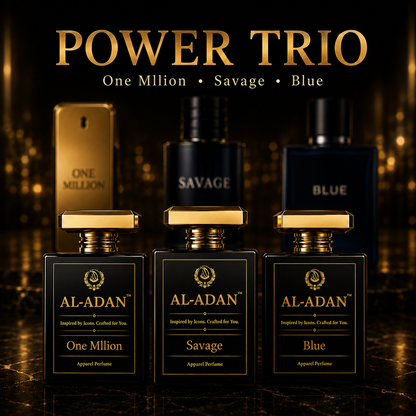 The Power Trio - AL-ADAN One Mllion, Savage & Blue | Inspired Perfumes